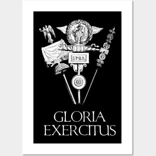 Inspiring Ancient Rome Legion Motto Gloria Exercitus SPQR Posters and Art